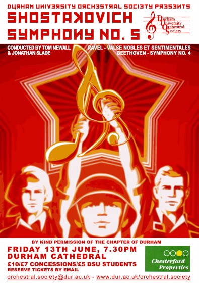 DUOS Poster for Shostakovich\'s 5th Symphony